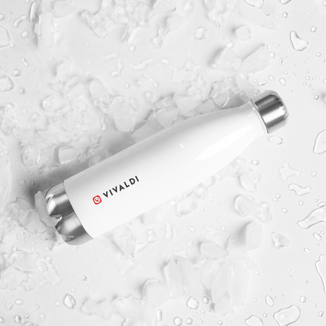 Stainless Steel Water Bottle Simple White