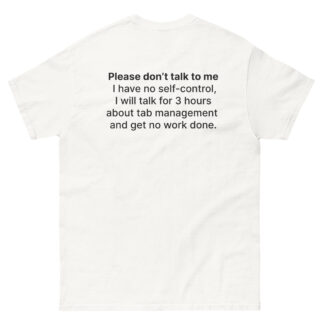 Don't talk to me